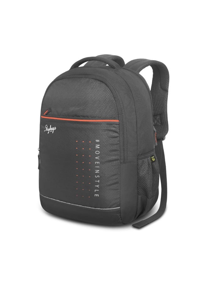 سكاي باجز Skybags IKON 02 College Backpack (E) Grey Backpack (Grey, OneSize) - Image 4